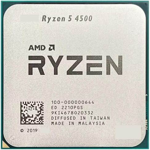 R 5 4500 R5 3.6 GHz 6-Core 12-Thread CPU Processor 7NM L3=8M 100-000000644 Socket AM4 N But Without Cooler in Kuwait