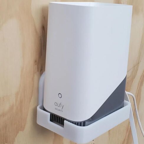Wall Mount Holder for eufy Security HomeBase 380 (HomeBase 3). Mount The Device up high for Optimal Signal Broadcast! 3D Printed in Kuwait