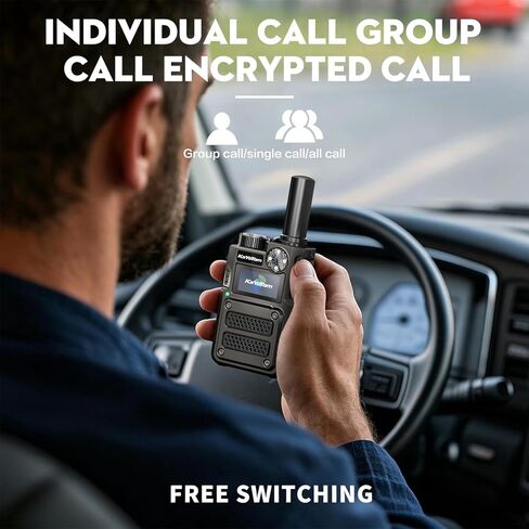 （Heavy Duty） Lifetime Free Unlimited Range Long Range Walkie Talkies for Adults Rapid 4G LTE PoC Two Way Radios Long Distance with Nationwide Range for Team Management,Truck Fleet (4 Pack) in Kuwait