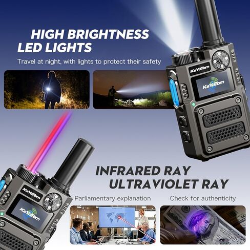 （Heavy Duty） Lifetime Free Unlimited Range Long Range Walkie Talkies for Adults Rapid 4G LTE PoC Two Way Radios Long Distance with Nationwide Range for Team Management,Truck Fleet (4 Pack) in Kuwait