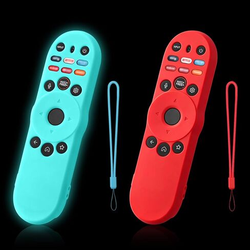 2-Pack Remote Cover for VIZIO XRT270 Remote, Glowing in the Dark, Silicone Case with Lanyard, GITD, Glow Green & Glow Blue in Saudi Arabia