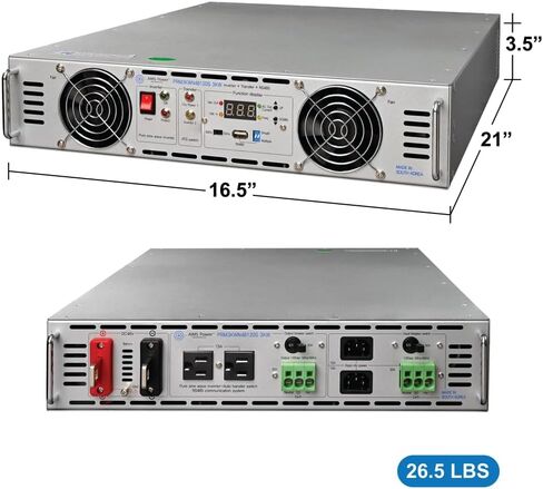 3000 Watt Negative 48 Volt Rack Mount Inverter to 120 Volt AC – 2U (-48V) in Kuwait