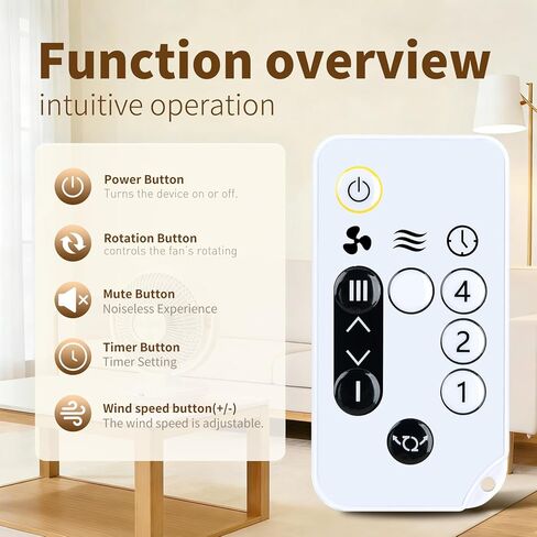 جهاز تحكم عن بعد بديل لموديلات مروحة توزيع الهواء IRIS USA وWoozoo PCF-SC15 وPCF-SC12 in Kuwait