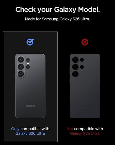 Spigen Camera Lens Screen Protector [GlasTR EZ Fit Optik Pro] Designed for Galaxy S26 Ultra [Case Friendly][2 Pack] in Kuwait