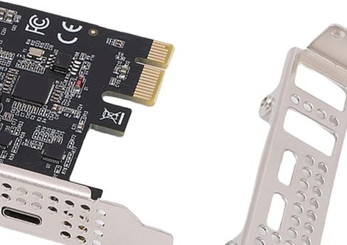 بطاقة توسيع Qinlorgo PCIe إلى USB 3.2، محول PCIe بسرعة 5 جيجابت في الثانية إلى USB 3.2 Gen 1، منافذ من النوع C ونوع A ومحول دعامة منخفض المستوى، مثالي لأجهزة الكمبيوتر المكتبية in Kuwait