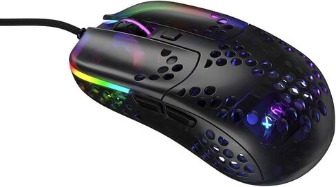 Xtrfy MZ1, Ultra-Light Wired Gaming Mouse, Cutting-Edge Pixart 3389 Sensor, Unique Shape for Optimum Aim, Adjustable RGB Lighting, Zy’s Rail Edition (Renewed) in Kuwait