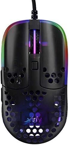Xtrfy MZ1, Ultra-Light Wired Gaming Mouse, Cutting-Edge Pixart 3389 Sensor, Unique Shape for Optimum Aim, Adjustable RGB Lighting, Zy’s Rail Edition (Renewed) in Kuwait