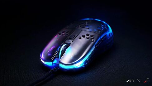 Xtrfy MZ1, Ultra-Light Wired Gaming Mouse, Cutting-Edge Pixart 3389 Sensor, Unique Shape for Optimum Aim, Adjustable RGB Lighting, Zy’s Rail Edition (Renewed) in Kuwait