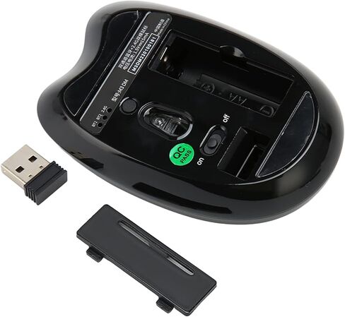 Cute Cat Mouse, Adjustable DPI Portable Mobile Optical Mouse, Dual Mode Candy Colors Silent Mouse, for 7, 8, 10, for OS X (Black) in Kuwait