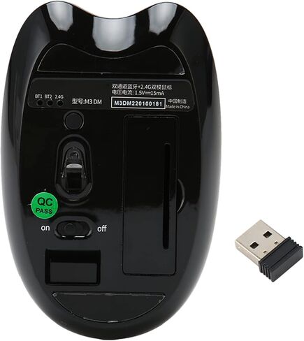 Cute Cat Mouse, Adjustable DPI Portable Mobile Optical Mouse, Dual Mode Candy Colors Silent Mouse, for 7, 8, 10, for OS X (Black) in Kuwait