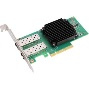 PUSOKEI 2 Port Ethernet Network Adapter Card, 2x25G SFP28 Ports PCIe Network Card with Connect X 5 EN Chip, for Data Center and Cloud Computing, for Wins in Kuwait