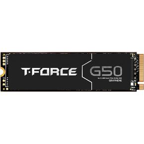TEAMGROUP T-Force G50 2TB PCIe Gen4x4 NVMe M.2 2280 Gaming SSD، حتى 5000/4500 ميجابايت/ثانية، 3D TLC NAND، ذاكرة تخزين مؤقت SLC، موزع حرارة الجرافين، متوافق مع PS5، محرك أقراص الحالة الصلبة الداخلي TM8FFE002T0C134 in Kuwait