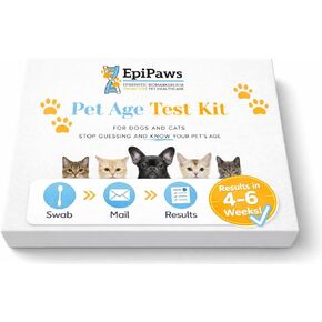 EpiPaws Pet Age Test, Age Test for Dogs and Cats, Epigenetic Biomarker Test, at Home, Safe, Easy and Affordable, Includes Wellness Insight for Your Pet’s Life Stage, Great for Rescued Pets in Saudi Arabia
