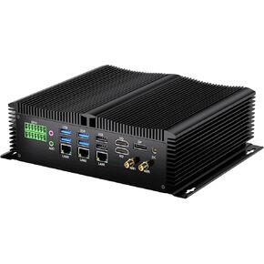 كمبيوتر صناعي صغير من Thdeukoty مع الجيل الثالث عشر Core i7-1355U(10C/12T)، 32G DDR5 RAM 512G NVME Pcie 4.0 SSD، WIFI6، BT5.2، 4xUSB3.0، 3x2.5G LAN، 8xCOM، SIM، GPIO، منافذ P/S2، Win 11 Pro بدون مروحة in Saudi Arabia