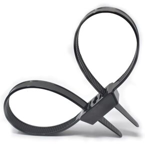 10 Pack of 19" Heavy Duty Double Loop Zip Ties With Screw Mount Center Hole in Kuwait
