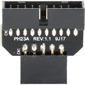 محول USB 2.0 إلى 3.0 - موصل اللوحة الأم 9Pin إلى 19Pin للوحة الأمامية لحافظة الكمبيوتر، كابل نقل البيانات PH23A in Kuwait