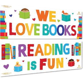 Sproutbrite Reading Bulletin Board Paper Cutouts Classroom Decoration Decor Positivity Teacher Student Homeschool Poster Educational in Saudi Arabia