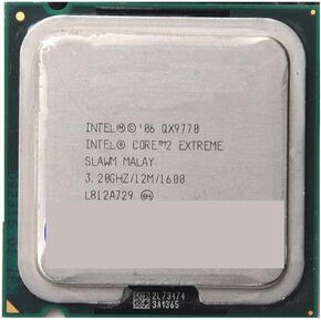 c 2 Ekstrim QX9770 Qx9770 12M Cache, 3.2GHz, 1600 MHz FSB LGA775 Desktop CPU Dengan Benar Prosesor Gratis Pengiriman in Kuwait
