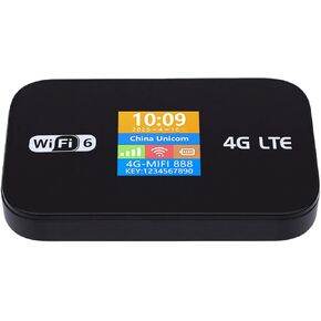 نقطة اتصال متنقلة 4G LTE 6 | جهاز توجيه آمن للتوصيل والتشغيل، بطارية 3000 مللي أمبير في الساعة، ما يصل إلى 10 أجهزة للسفر واستخدام السيارة in Kuwait