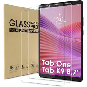 واقي شاشة WD&CD مكون من قطعتين متوافق مع Lenovo Tab One/Tab K9 8.7 بوصة، بديل لطبقة الزجاج المقسى لجهاز Lenovo Tab One 8.7 بوصة 【مضاد للخدش 】【مضاد للفقاعات】عالية الوضوح】 in Kuwait