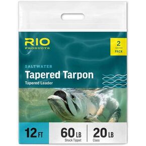 Tapered Tarpon Leader 12ft 40/60LB- 2pk in Kuwait
