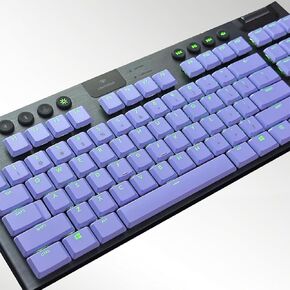نسخة سميكة من مادة ABS G915/G915TKL G913/G913TKL أغطية مفاتيح ملونة حصرية، تضخ حيوية جديدة للوحة المفاتيح الميكانيكية للألعاب السلكية G915 أغطية المفاتيح (أرجواني (109 مفاتيح)) in Kuwait