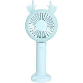 Kikumi Mini Handheld Fan, USB Desk Fan, Portable Folding Fan, Mini Desk Fan, USB Charging for Travel, Office, Room (Fresh Green (Send Three Diagonals) in Kuwait