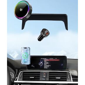 حامل هاتف مغناطيسي للسيارة BMW MINI Cooper 2007 2008 2009 2010 2011 2012 2013 ملحقات، لحامل الهاتف الخلوي المغناطيسي القوي MagSafe، مع مقبض الهاتف المحمول يدور 360 درجة in Kuwait