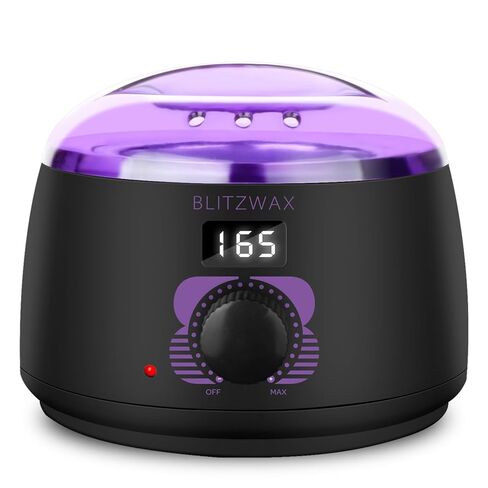 BLITZWAX Waxing Kit Hair Removal Wax Warmer Kit with Sensitive Skin Formula 14oz Lavender Hard Wax Beans for Facial Eyebrow Armpit Bikini Brazilian, Removes All Hair Types in Saudi Arabia