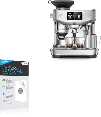 واقي شاشة BoxWave متوافق مع Breville Oracle Jet - ClearTouch Crystal (عبوتان)، غلاف فيلم عالي الدقة - يحمي من الخدوش in Kuwait