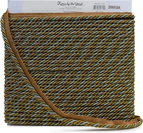 Trims by the Yard Preshea 3/8" Twisted Lip Cord Black Multi | (10 Yard Cut) Trim in Saudi Arabia
