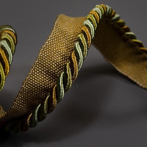 Trims by the Yard Preshea 3/8" Twisted Lip Cord Black Multi | (10 Yard Cut) Trim in Saudi Arabia