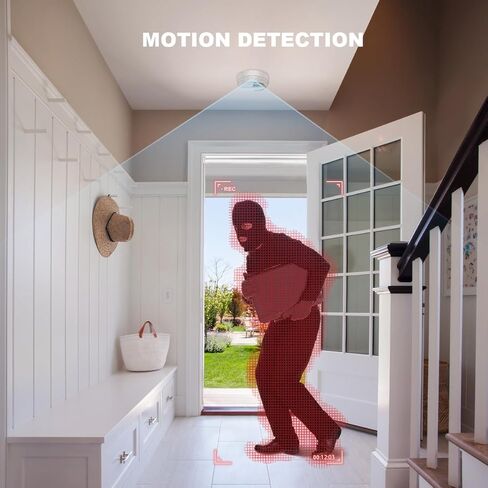 10000mAh Smoke Detector Hidden Camera, Compact 1080P Spy Camera Smoke Detector Supports 2.4G WiFi, Night Vision, Motion Detection & Free Mobile App — No Monthly Subscription. in Kuwait