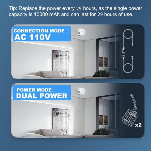 10000mAh Smoke Detector Hidden Camera, Compact 1080P Spy Camera Smoke Detector Supports 2.4G WiFi, Night Vision, Motion Detection & Free Mobile App — No Monthly Subscription. in Kuwait