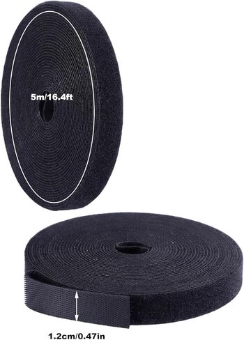 2 Roll 16.4ft Adjustable Cable Ties, Reusable Cable Management Hook and Loop Cord Organizer for Home Office Organization Data Fastening in Kuwait