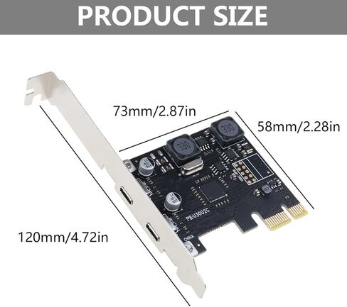 بطاقة Express ذات منفذين من النوع C 3.1 Gen1 لسطح المكتب تدعم تقنية UASP ونقل البيانات السريع وبطاقة USB C PCIe مزدوجة in Kuwait