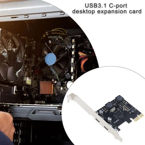 بطاقة Express ذات منفذين من النوع C 3.1 Gen1 لسطح المكتب تدعم تقنية UASP ونقل البيانات السريع وبطاقة USB C PCIe مزدوجة in Kuwait