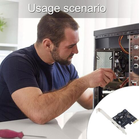 بطاقة Express ذات منفذين من النوع C 3.1 Gen1 لسطح المكتب تدعم تقنية UASP ونقل البيانات السريع وبطاقة USB C PCIe مزدوجة in Kuwait