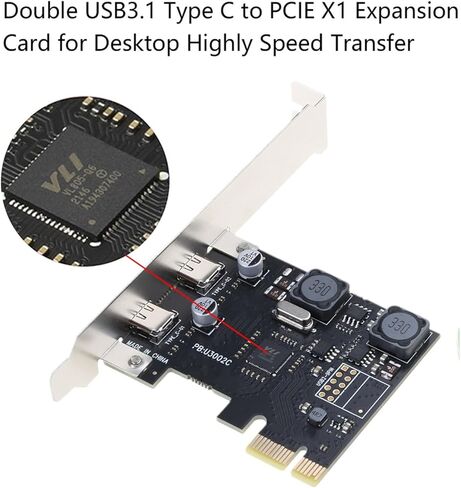 بطاقة Express ذات منفذين من النوع C 3.1 Gen1 لسطح المكتب تدعم تقنية UASP ونقل البيانات السريع وبطاقة USB C PCIe مزدوجة in Kuwait