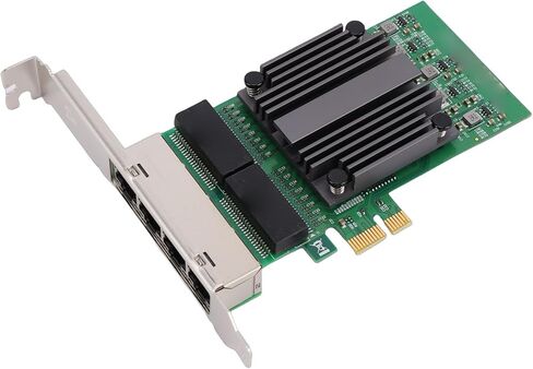 بطاقة شبكة PUSOKEI ذات 4 منافذ PCIe، وبطاقة محول شبكة إيثرنت 4 منافذ RJ45، وبطاقات RJ45 Gigabit NIC تدعم سرعات 10/100/1000 ميجا بت في الثانية، وبطاقات إلغاء تحميل IP لأجهزة الكمبيوتر الصناعية in Kuwait