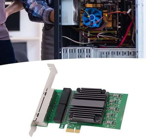 بطاقة شبكة PUSOKEI ذات 4 منافذ PCIe، وبطاقة محول شبكة إيثرنت 4 منافذ RJ45، وبطاقات RJ45 Gigabit NIC تدعم سرعات 10/100/1000 ميجا بت في الثانية، وبطاقات إلغاء تحميل IP لأجهزة الكمبيوتر الصناعية in Kuwait