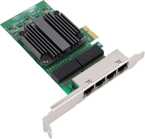 بطاقة شبكة PUSOKEI ذات 4 منافذ PCIe، وبطاقة محول شبكة إيثرنت 4 منافذ RJ45، وبطاقات RJ45 Gigabit NIC تدعم سرعات 10/100/1000 ميجا بت في الثانية، وبطاقات إلغاء تحميل IP لأجهزة الكمبيوتر الصناعية in Kuwait