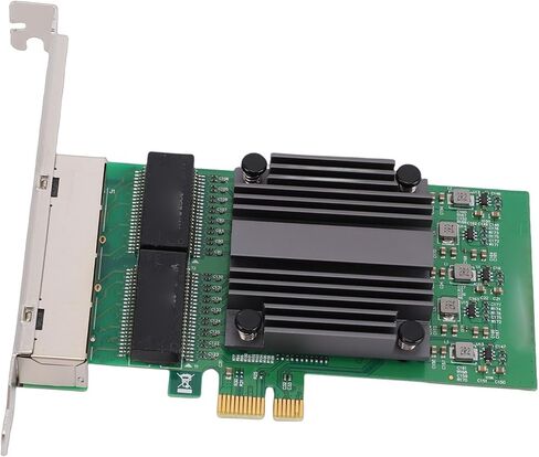 بطاقة شبكة PUSOKEI ذات 4 منافذ PCIe، وبطاقة محول شبكة إيثرنت 4 منافذ RJ45، وبطاقات RJ45 Gigabit NIC تدعم سرعات 10/100/1000 ميجا بت في الثانية، وبطاقات إلغاء تحميل IP لأجهزة الكمبيوتر الصناعية in Kuwait