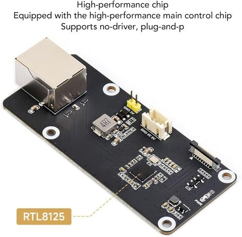 لوحة محول Yunseity PCIe إلى 2.5 جيجا إيثرنت، توصيل وتشغيل منفذ شبكة PCIe X1 Gen2 إلى 2.5 جيجا RJ45 مع وحدة تحكم RTL8125، لاستبدال أجهزة التوجيه RasPi 5 NAS in Kuwait