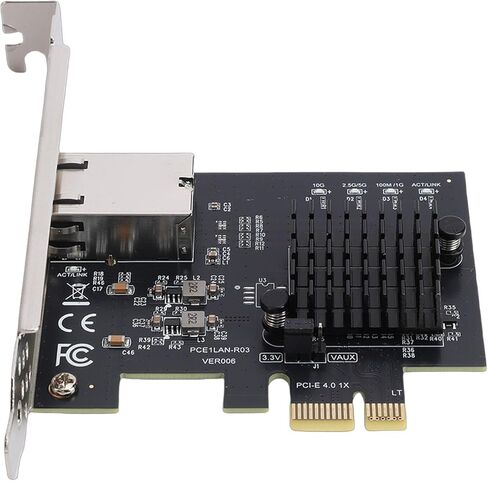 بطاقة شبكة إيثرنت 10 جيجا بايت من Zunate، محول PCIe X1 4.0 لوحدة التحكم RTL8127AT التي تدعم اتصال خادم 10 11 للكمبيوتر المكتبي NAS in Kuwait