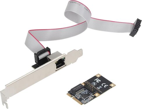 2.5G Ethernet Card, Mini PCI-E Network Adapter with Realtek RTL8125B, 10/100/1000/2500Mbps RJ45 LAN Controller, Support Windows/Linux for Desktop PC NAS in Kuwait