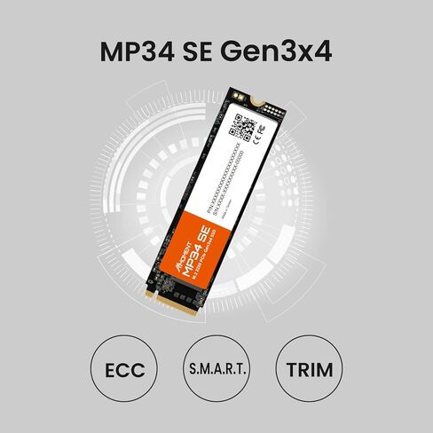 MMOMENT MP34 SE 256GB PCIe Gen3 NVMe M.2 2280 Internal Solid State Drive, Gen3.0X4 Read Speed Up to 2100MB/s for Latop and PC in Kuwait