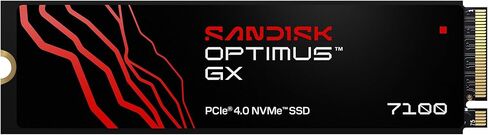 سانديسك 500 جيجابايت أوبتيموس GX 7100 NVMe SSD - PCIe Gen 4، M.2 2280، سرعة قراءة تصل إلى 5,800 ميجابايت/ثانية - SDSP71500GAN in Kuwait