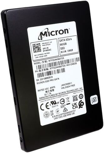 5300 PRO 960GB SATA 6Gbps Read Intensive 2.5" SSD MTFDDAK960TDS 1AW1ZABDB for Micron Dell YNRXC ALT PN 1AW1ZABYY in Kuwait