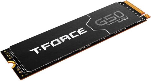 TEAMGROUP T-Force G50 2TB PCIe Gen4x4 NVMe M.2 2280 Gaming SSD، حتى 5000/4500 ميجابايت/ثانية، 3D TLC NAND، ذاكرة تخزين مؤقت SLC، موزع حرارة الجرافين، متوافق مع PS5، محرك أقراص الحالة الصلبة الداخلي TM8FFE002T0C134 in Kuwait